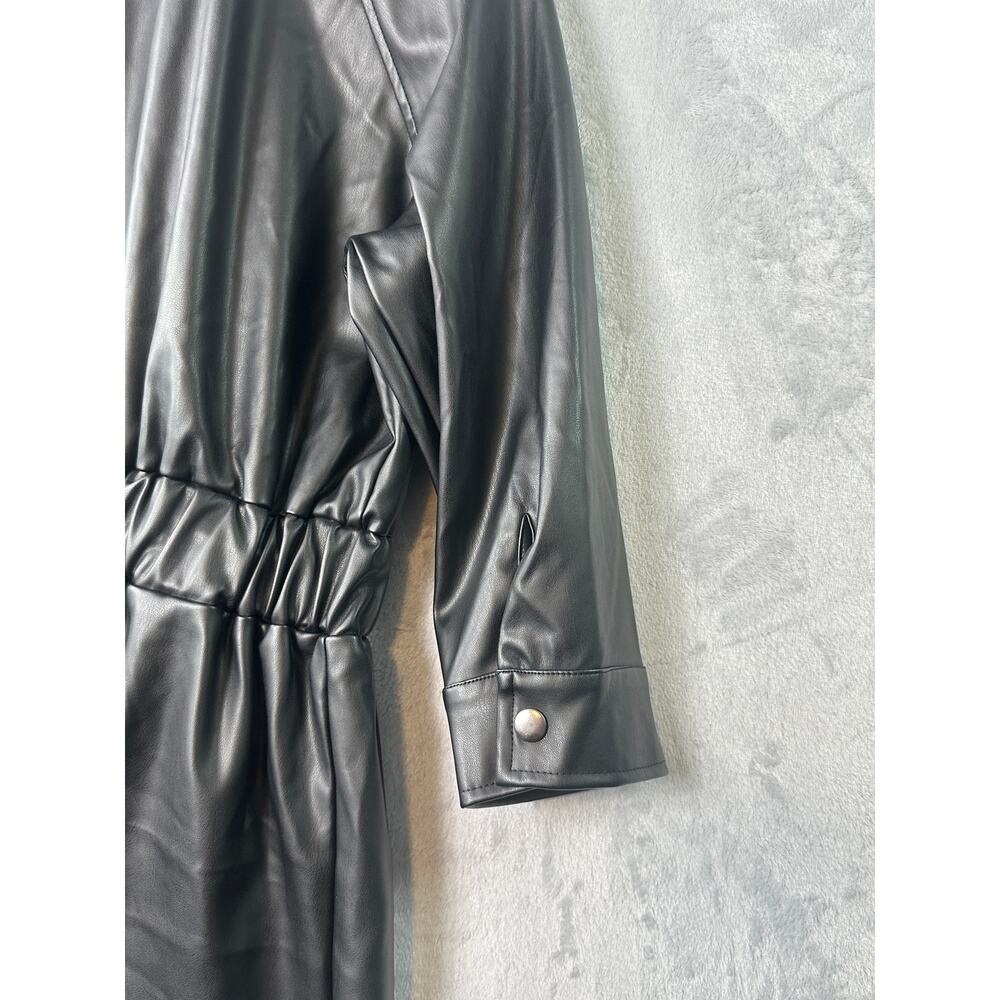 Steve Madden Faux Leather Moto Jacket – Black – Approx. M/L - Picture 2 of 7